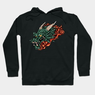 Asian Dragon Head Hoodie